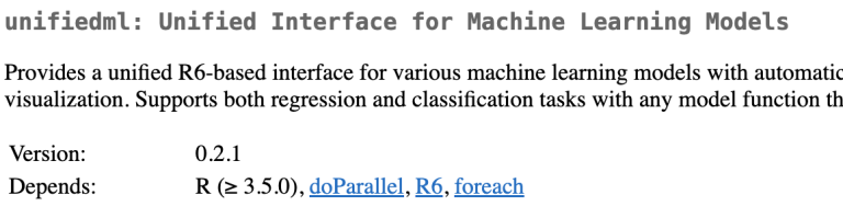 Une interface, (presque) tous les classificateurs : unifiedml v0.2.1