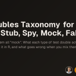 Testez la taxonomie des doubles pour R : Dummy, Stub, Spy, Mock, Fake