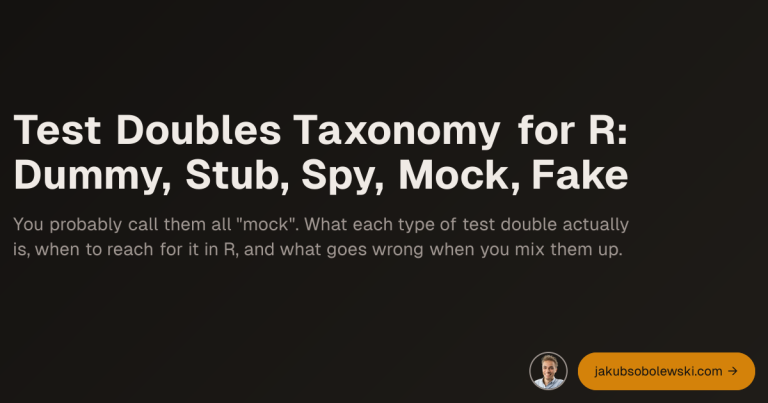 Testez la taxonomie des doubles pour R : Dummy, Stub, Spy, Mock, Fake