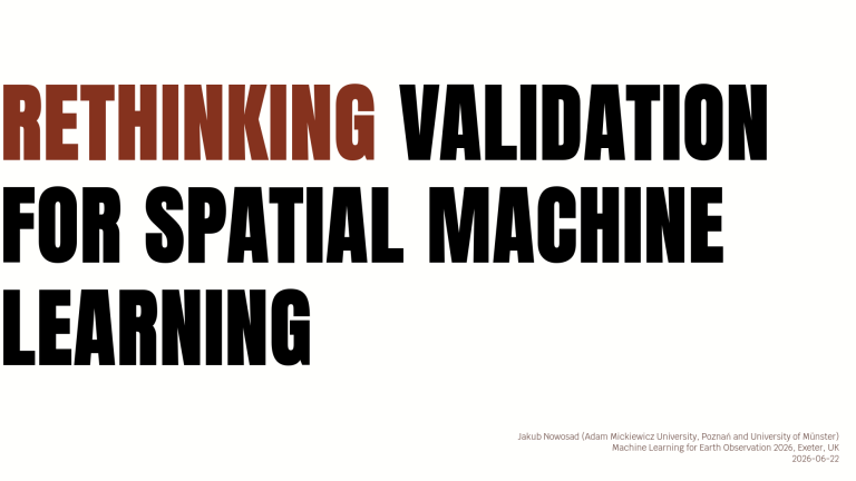 Repenser la validation pour l’apprentissage automatique spatial : points à retenir du discours